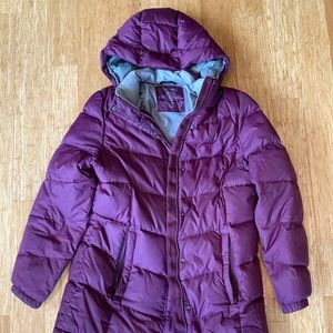 L.L. Bean Women’s M Purple Goose Down Winter Parka